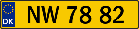 Trailer License Plate